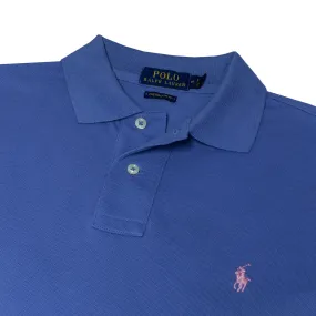 Polo Ralph Lauren Custom Slim Fit Mesh Polo French Blue