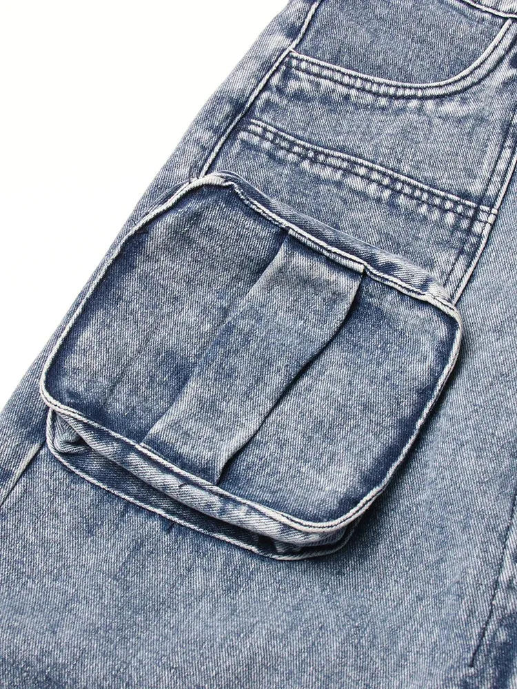 Relaxed Days Maxi Denim Split Skirt