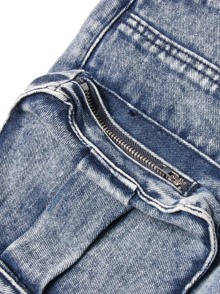Relaxed Days Maxi Denim Split Skirt