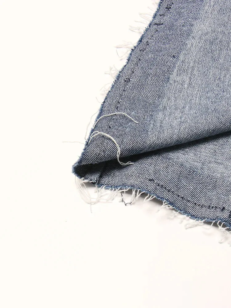 Relaxed Days Maxi Denim Split Skirt