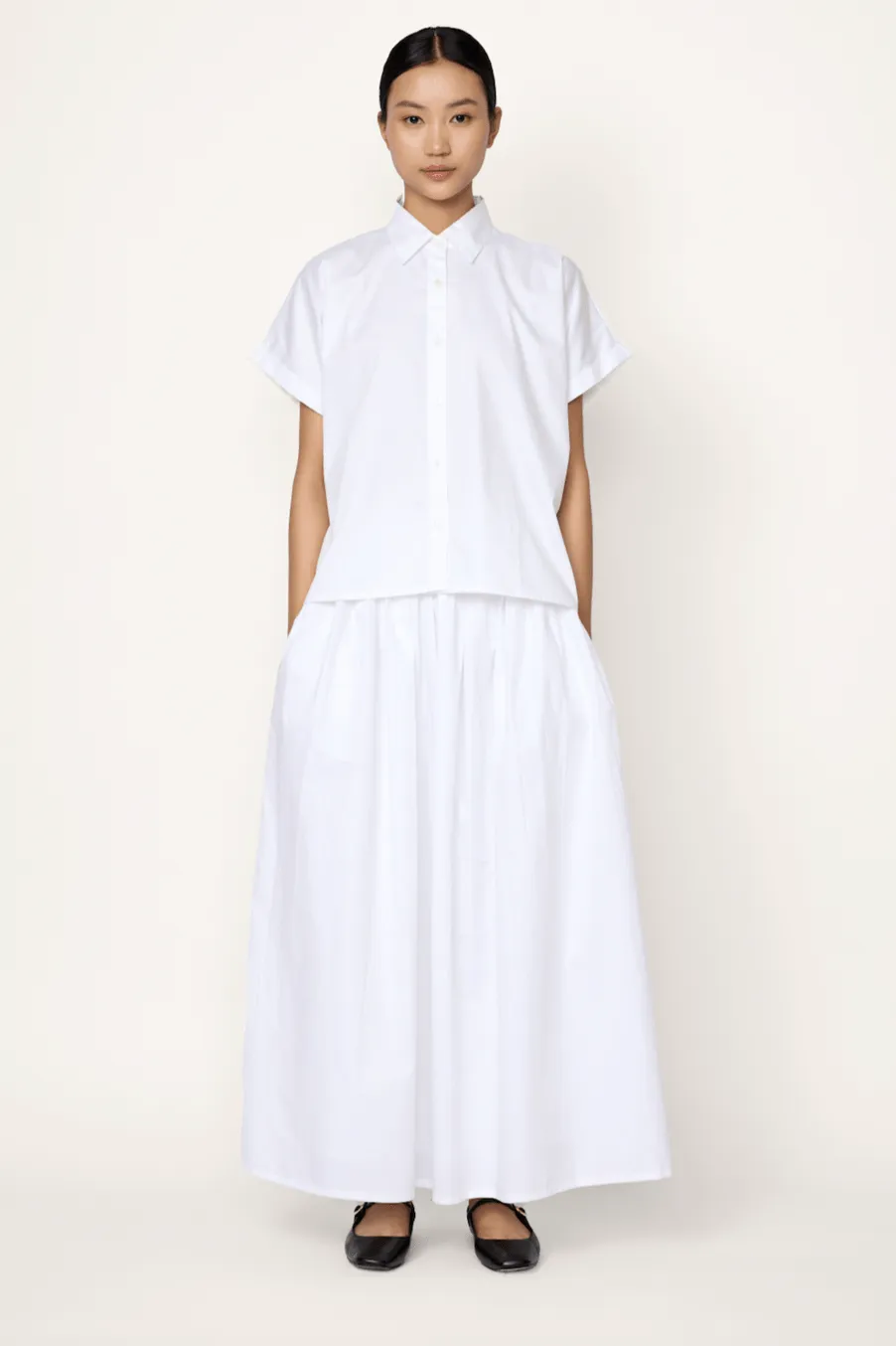 Relaxed Skirt - White