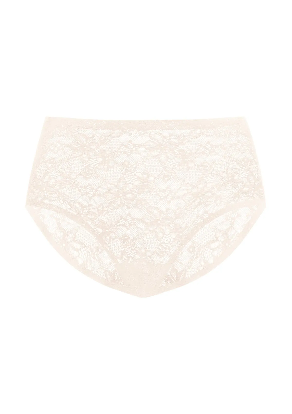 Silken Soft Floral Comfort Lace High-Waisted Breathable Underwear
