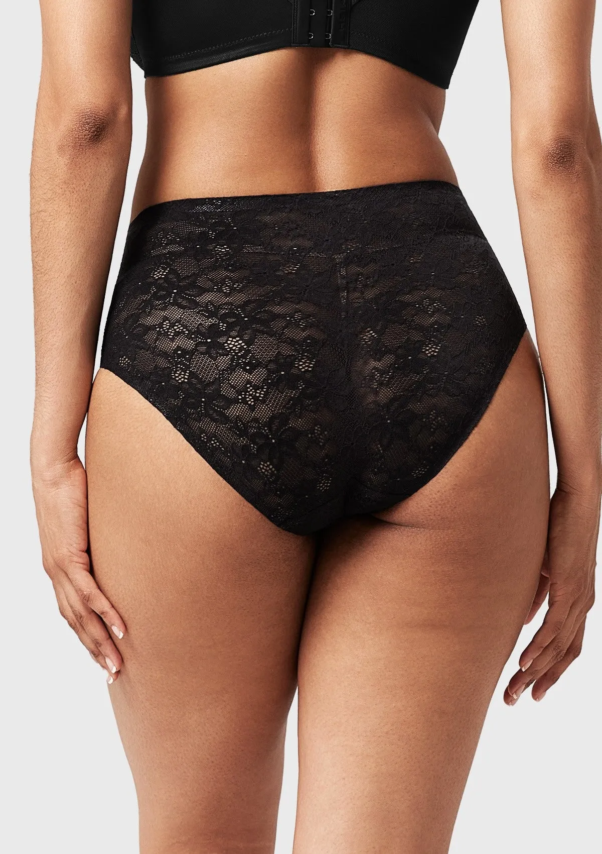 Silken Soft Floral Comfort Lace High-Waisted Breathable Underwear