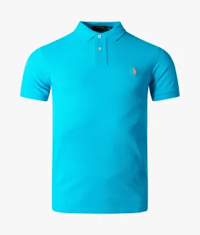 Slim Fit Mesh  Polo Shirt