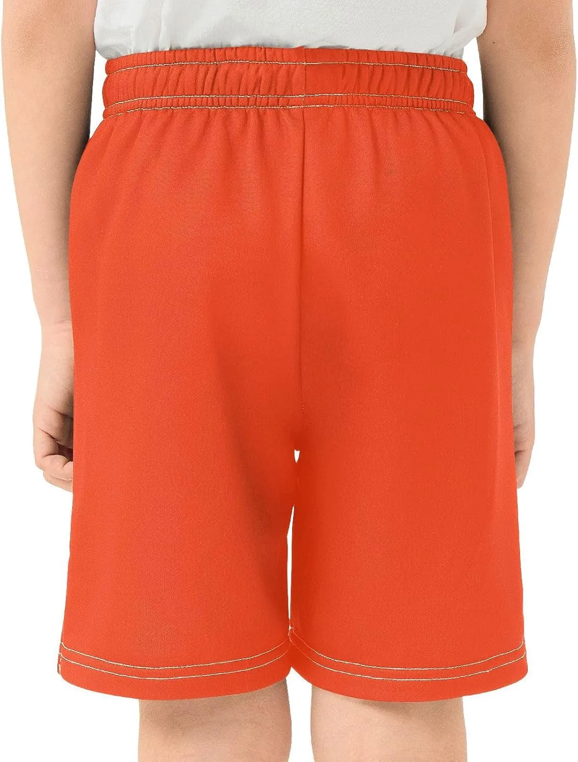 Solid Color Boys Athletic Shorts Lightweight Kids Active Soccer Shorts with Pockets