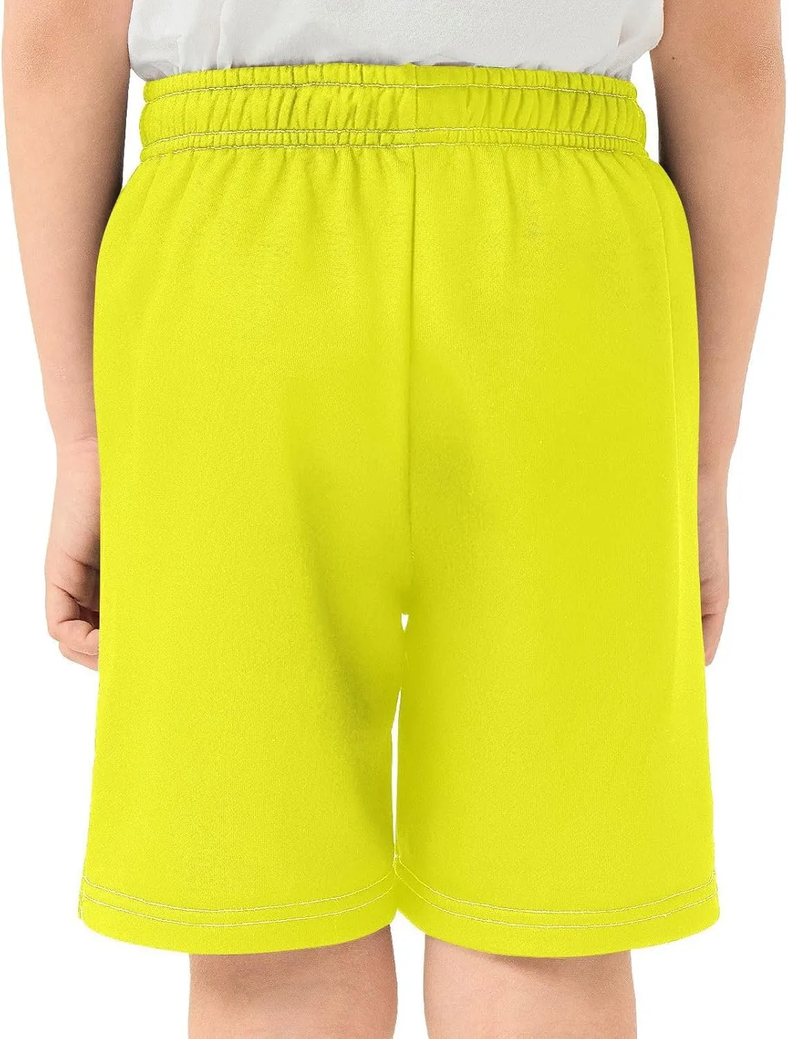 Solid Color Boys Athletic Shorts Lightweight Kids Active Soccer Shorts with Pockets