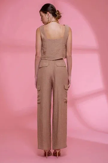 The Harlowe Square Neck Crop Tank
