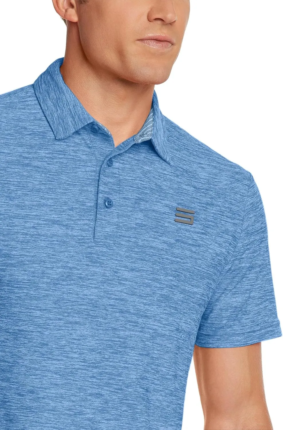 Three Sixty Six Golf Shirts for Men - Dry Fit Short-Sleeve Polo, Athletic Casual Collared T-Shirt