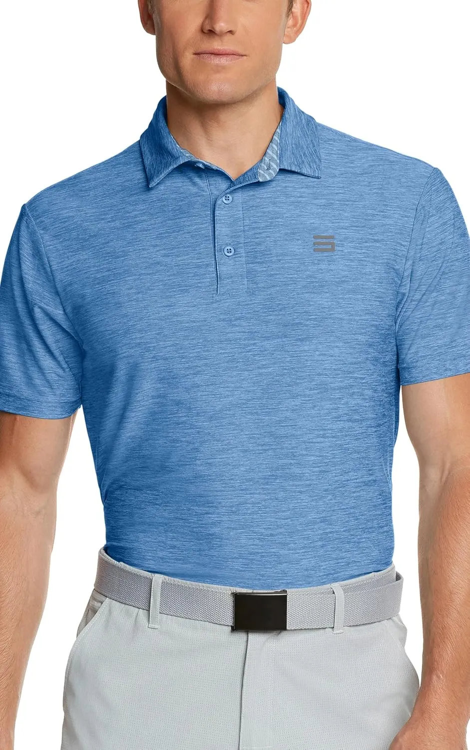Three Sixty Six Golf Shirts for Men - Dry Fit Short-Sleeve Polo, Athletic Casual Collared T-Shirt