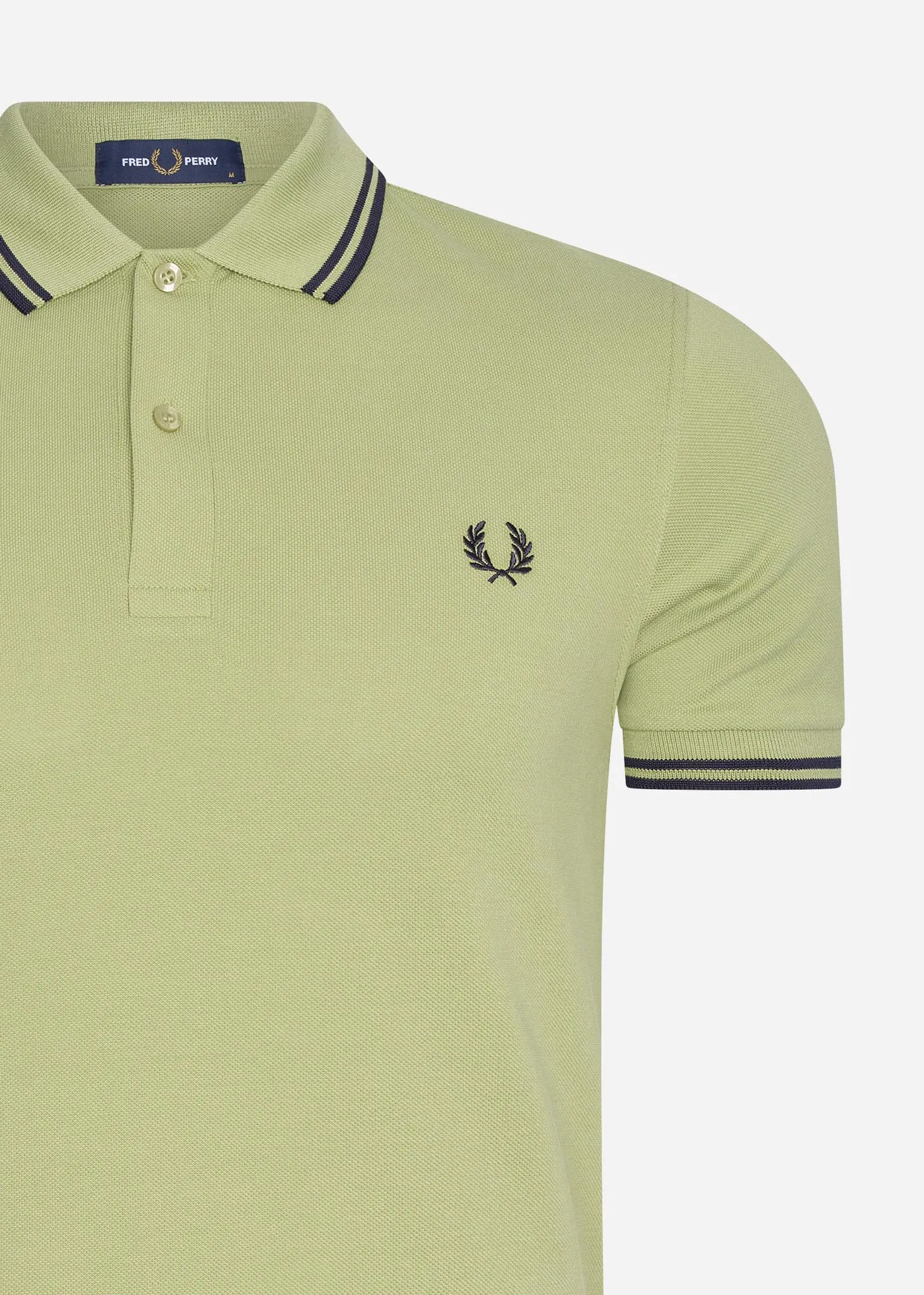 Twin tipped fred perry shirt - sage green