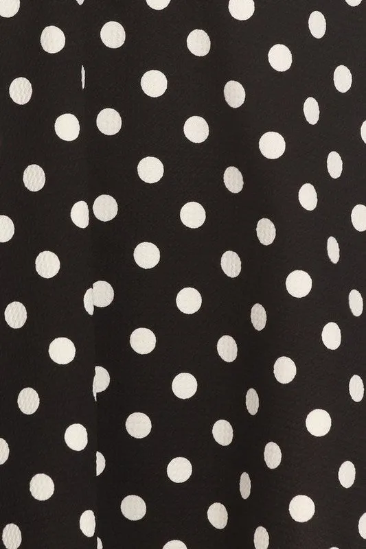White and red polka dot skirt