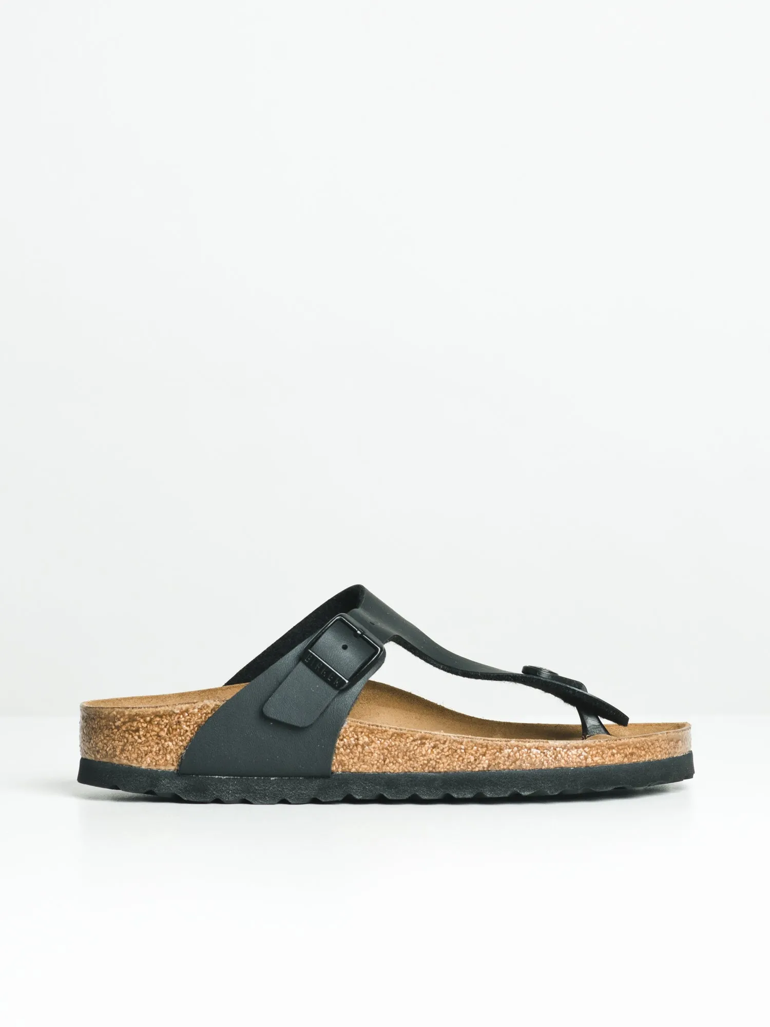 WOMENS BIRKENSTOCK GIZEH -NARROW BLACK SANDALS - CLEARANCE