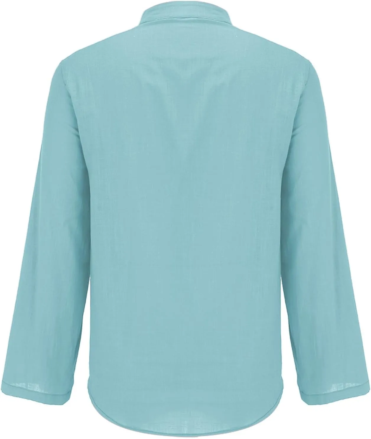Womens Linen Button Down Shirt Casual Long Sleeve Cotton Blouse Loose Fit Collared Work Tops