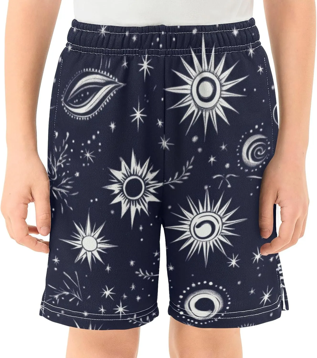 Youth Boys Cargo Shorts Lightweight Athletic Running Workout Shorts with Pockets